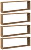 vidaXL Würfel-Wandregale 4 Stk. Artisan-Eiche 100x15x30 Holzwerkstoff 856585 Bild 2
