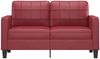 vidaXL 2-Sitzer-Sofa Weinrot 140 cm Kunstleder 359120 Bild 3