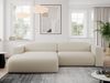 Ecksofa PASADENA, freistehendes Ecksofa, breite Armlehnen, Federsitz - links - Beige Boucle Bild 2