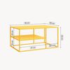 Couchtisch Solund 90x60x45 cm Gelb [en. casa] Bild 5