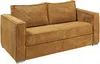 Vente-unique - LORETO Sofa SamtStoff Gelb - B 223 cm95 cm x H 90 cm x L 195 cm Bild 2