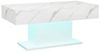 radelldar Couchtisch Wohnzimmertisch Hochglanz mit Beleuchtung modern 110x55x50cm,USB Bild 4