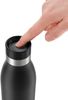 Emsa Bludrop Color Trinkflasche mit Quick-Press Verschluss, Edelstahl Schwarz, 0,5l Bild 3