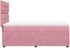 vidaXL Boxspringbett mit Matratze Rosa 90x190 cm Samt 3292225 Bild 5