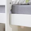 Homestyle4u Funktions-Hochbett mit Schreibtisch, Kiefernholz weiß, 90x200 cm Bild 5