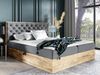 Boxspringbett Worik 3, Grau, 200x200 cm Bild 2