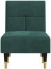 vidaXL Chaiselongue Dunkelgrün Samt 352810 Bild 4