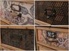 Apothekerkommode HWC-O80, Schrank Highboard Schubladen, Vintage Shabby-Look 136x73x35cm, natur/bunt Metalloptik Bild 4