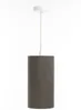 BPS Koncept 0T0-012-15w25 Hängeleuchte BOHO ELEGANT E27 1x40W Stoff strukturiert auf PVC-Kunststoff dunkelgrau H:102cm Ø15cm dimmbar Bild 2