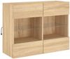 vidaXL TV-Wandschrank mit LED-Leuchten Sonoma-Eiche 78,5x30x60,5 cm 837101 Bild 5