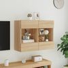 vidaXL TV-Wandschrank mit LED-Leuchten Sonoma-Eiche 78,5x30x60,5 cm 837101 Bild 4
