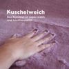 Hochflor Teppich für Wohnzimmer Schlafzimmer - 120x60cm - Flauschiger Fellteppich Shaggy Modern Extra weich Kunstfell - Fell Imitat rose 60x120cm Bild 3