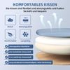 Ergonomischer Bürostuhl mit Lendenstütze Armlehnen Blau Wippfunktion Bild 5