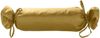 Mako Satin / Baumwollsatin Nackenrollen Bezug uni / einfarbig gold 15x40 cm mit Bändern Bild 4