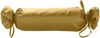 Mako Satin / Baumwollsatin Nackenrollen Bezug uni / einfarbig gold 15x40 cm mit Bändern Bild 5