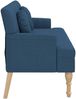 vidaXL Sitzbank mit Kissen Blau 113x64,5x75,5 cm Stoff 372136 Bild 4