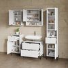 Livinity® Waschbeckenunterschrank Aterno, Weiß, 70 x 63 cm mit 2 ausziehbaren Schubladen (1-St) Bild 4