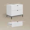 Livinity® Waschbeckenunterschrank Aterno, Weiß, 70 x 63 cm mit 2 ausziehbaren Schubladen (1-St) Bild 3