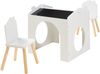Zeichentisch für Kinder Romso Kindertischset mit 2 Stühlen Weiß [en. casa] Bild 2
