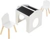 Zeichentisch für Kinder Romso Kindertischset mit 2 Stühlen Weiß [en. casa] Bild 4