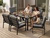 MeXo Gartenlounge-Set Gartenmöbel Set mit Esstisch, (Gartenessgruppe Set 6 Personen, Aluminium, wetterfest, hoher Sitzkomfort), mit pflegeleichte Polywood-Tischplatte, bis 140 kg belastbar Bild 3