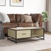 vidaXL Couchtisch Sonoma-Eiche 90x57x35 cm Holzwerkstoff und Metall 848755 Bild 3