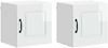 vidaXL Geschirrspülerfront Kalmar 2 pcs Hochglanz Weiß 40 x 31 x 40 cm 884523 Bild 2