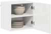 vidaXL Geschirrspülerfront Kalmar 2 pcs Hochglanz Weiß 40 x 31 x 40 cm 884523 Bild 3