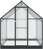 vidaXL Garten Gewächshaus mit Tür Anthrazit 183,5 x 183,5 x 207 cm 3433041 Bild 4
