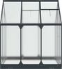 vidaXL Garten Gewächshaus mit Tür Anthrazit 183,5 x 183,5 x 207 cm 3433041 Bild 5