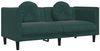 vidaXL 3-tlg. Sofagarnitur mit Kissen Dunkelgrün Samt 3209249 Bild 5