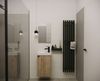 welltime Badmöbel-Set Badmöbel-Set Gesa, Schrank mit Waschbecken und Spiegel, wandhängend, Waschbeckenunterschrank mit Wachbecken und Spiegel Bild 3