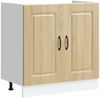 vidaXL Spülenunterschrank Kalmar Sonoma-Eiche 80x46x81,5 cm 853450 Bild 2
