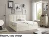 MEBLINI Boxspringbett NIKOLAS 180x200 cm mit Bettkasten – H3/Weiß Milch Boucle Polsterbett - Doppelbett mit Topper & Bonellfederkern-Matratze Bild 2