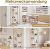 BarberPub Bücherregal, Standregal mit 6 Ebenen, Büroregal mit Metallrahmen, Regal für Büro, Wohnzimmer, Schlafzimmer, Küche, Nagelstudio, Marmor-Weiß Gold, 5180 Bild 5