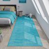 Gabbeh Teppich - Loribaft Softy - Teppstar 300 x 80 cm - türkis - läufer Bild 2