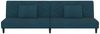 vidaXL Schlafsofa 2-Sitzer mit 2 Kissen Blau Samt 375909 Bild 5