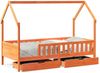 vidaXL Kinderbett mit Schubladen 80x200 cm Massivholz Kiefer 3302037 Bild 2