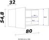 Flex-Well Hängeschrank Florenz (B x H x T) 80 x 54,8 x 32 cm Bild 3