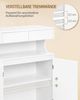 Badezimmerschrank, Badschrank, Aufbewahrungsschrank mit 2 Schubladen und 2 Türen, Küchenschrank, Kommode, Verstellbare Ablage, für Badezimmer, Zeichensaal, 30 × 60 × 90 cm, Weiß Bild 5