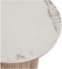 Beistelltisch >Athens< in Weiss / Dunkelbraun, Keramik, MDF, Dekor - 50x45 (HxD) Bild 5
