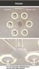 Euroton LED Deckenleuchte LED Deckenlampe Hängelampe Fernbedienung Farbton einstellbar dimmbar, LED fest integriert, Warm- bis Kaltweiß, Mit Fernbedienung Bild 4