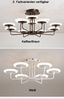 Euroton LED Deckenleuchte LED Deckenlampe Hängelampe Fernbedienung Farbton einstellbar dimmbar, LED fest integriert, Warm- bis Kaltweiß, Mit Fernbedienung Bild 3