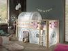 Kinderbett Karolina 210x114x106 Massivholz Natur Textilset Burg 4 Bild 3