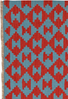 Looma 'Yekta' Kelim Gashgai handgewebt, Schurwolle Blau-Rot, 117x178 cm Bild 4