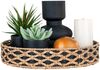 House Nordic Tablett, Seegras, schwarz/natur, ø38 cm Bild 4