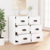 vidaXL Sideboard Weiß 70x35,5x67,5 cm Holzwerkstoff 816432 Bild 3