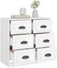 vidaXL Sideboard Weiß 70x35,5x67,5 cm Holzwerkstoff 816432 Bild 5