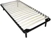 Vente-unique - ORTHOMEMORY Mattress and bed base set MetallStoff Schwarz - B 90 cm88 cm3,8 cm x H 19 cm5 cm25 cm x L 200 cm198 cm3,8 cm Bild 2