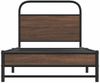vidaXL Bettgestell ohne Matratze 100x200 cm Braun Eichen-Optik 4100477 Bild 5